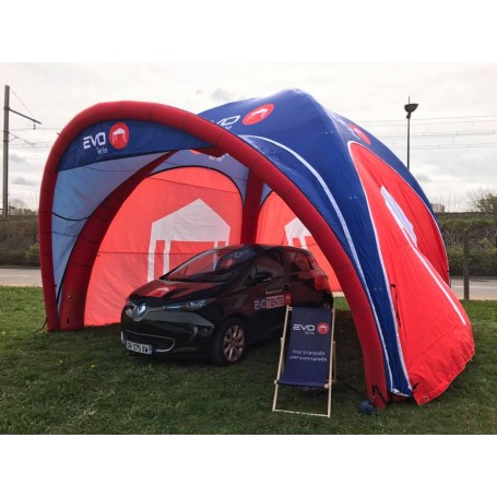 Vente en ligne de tente gonflable 6x6m S-Kimo : Tente événementielle  personnalisable