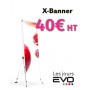 X banner ou roll-up en vente à 40€ seulement