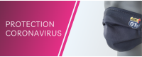 Protection coronavirus, hygiaphone en plexiglas et marquage au sol